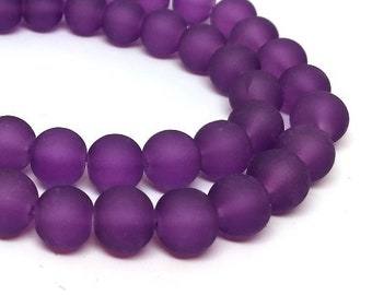 8 Beautiful Light Purple Glass Beads 17x13mm Flat Translucent Purple Glass Beads Frosted Edges Flat Petal Leaf Shaped Glass Lavender #C1279