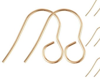 100 pcs 316 Stainless Steel Earring Hooks with Loop Hole - 18mm x 15mm - Large Hole: 4.6mm - Gold