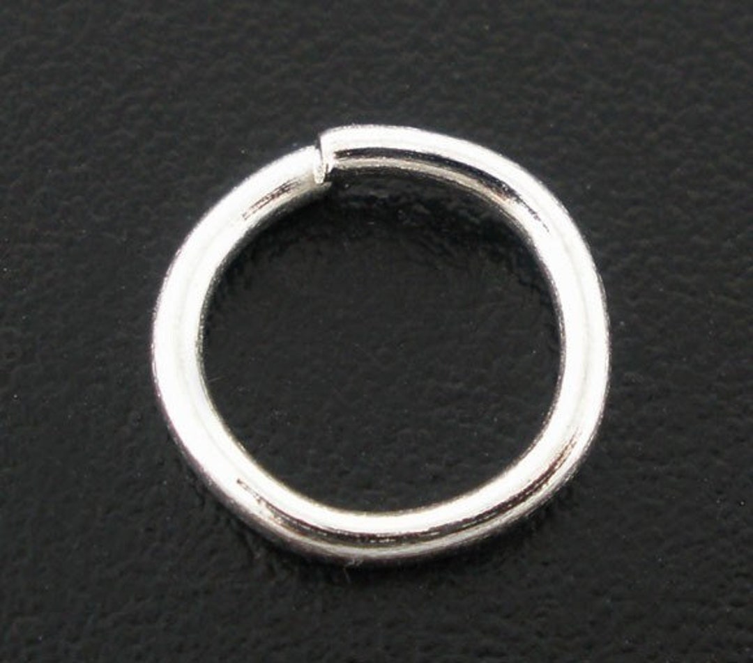100 Pcs Silver Plated Open Jump Rings - 6mm - 19 Gauge - Etsy