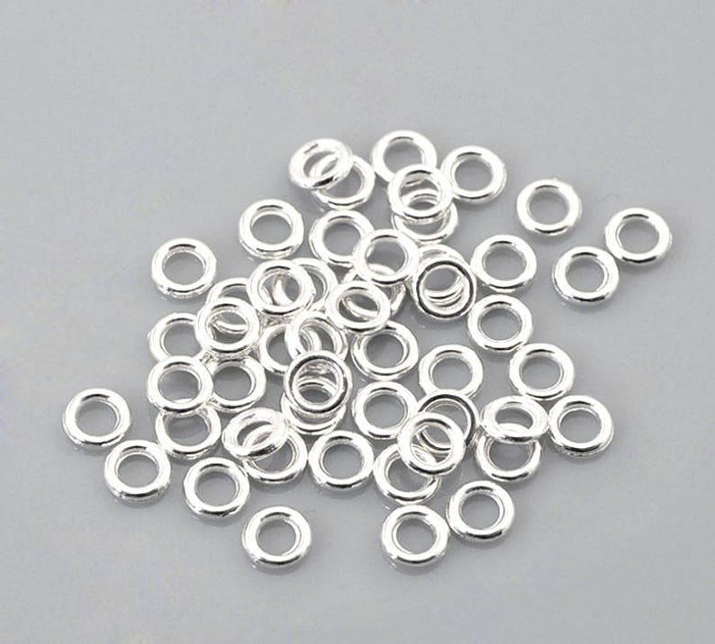 Twsited Wire Copper Jumprings, Silver/black/gold/rose Gold Plated Jump Rings, Size 8mm, Close