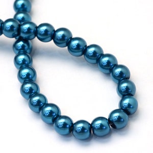 Dunkelblaue Glasperlen Rund 12 Mm – Ca. 35 Stück | Für Schmuck, Basteln & Deko