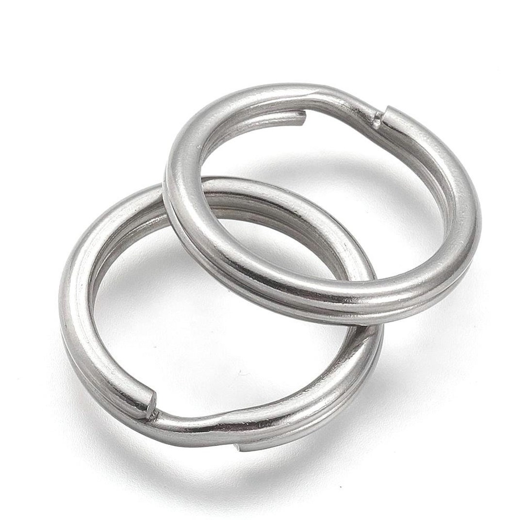 10 Pcs. 304 Stainless Steel Split Rings Key Rings 20mm 0.79 - Etsy