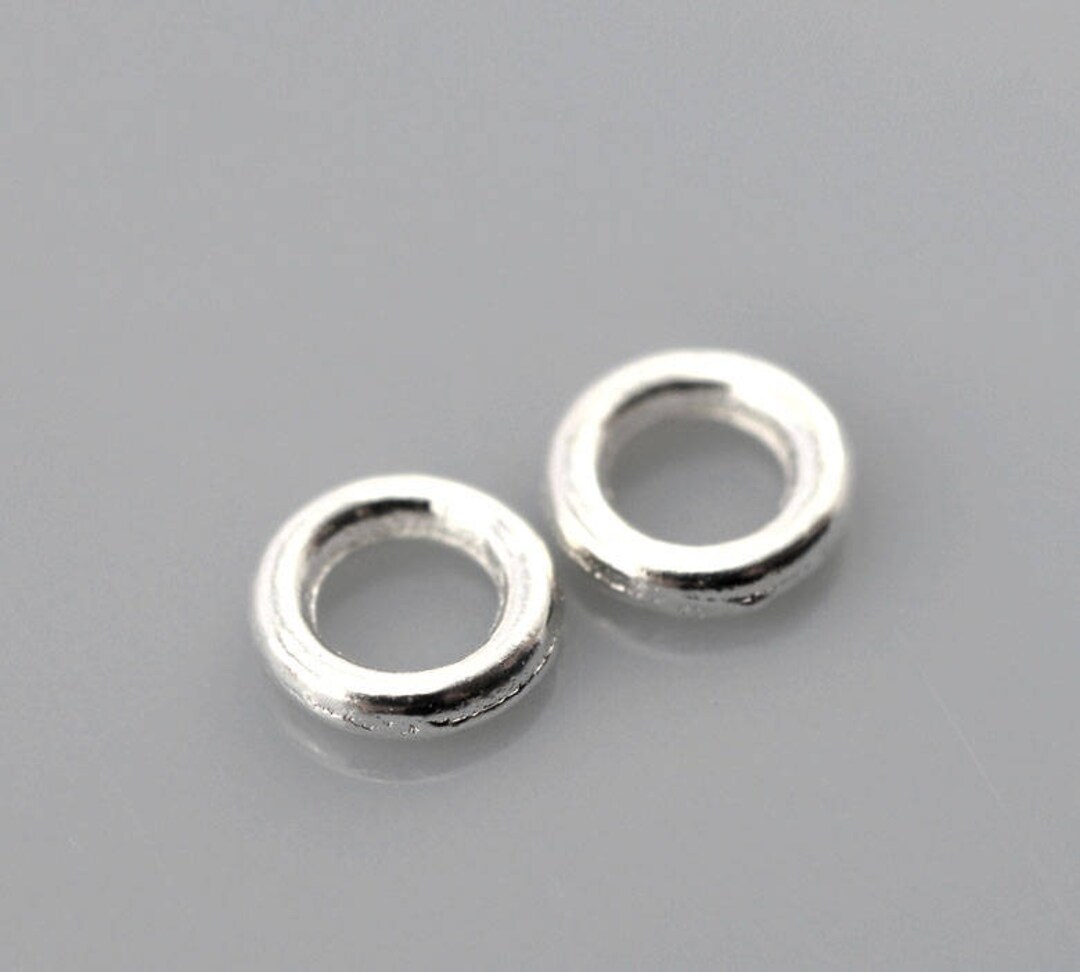 100 Pcs Silver Plated Soldered Closed Jump Rings 4mm 20 - Etsy