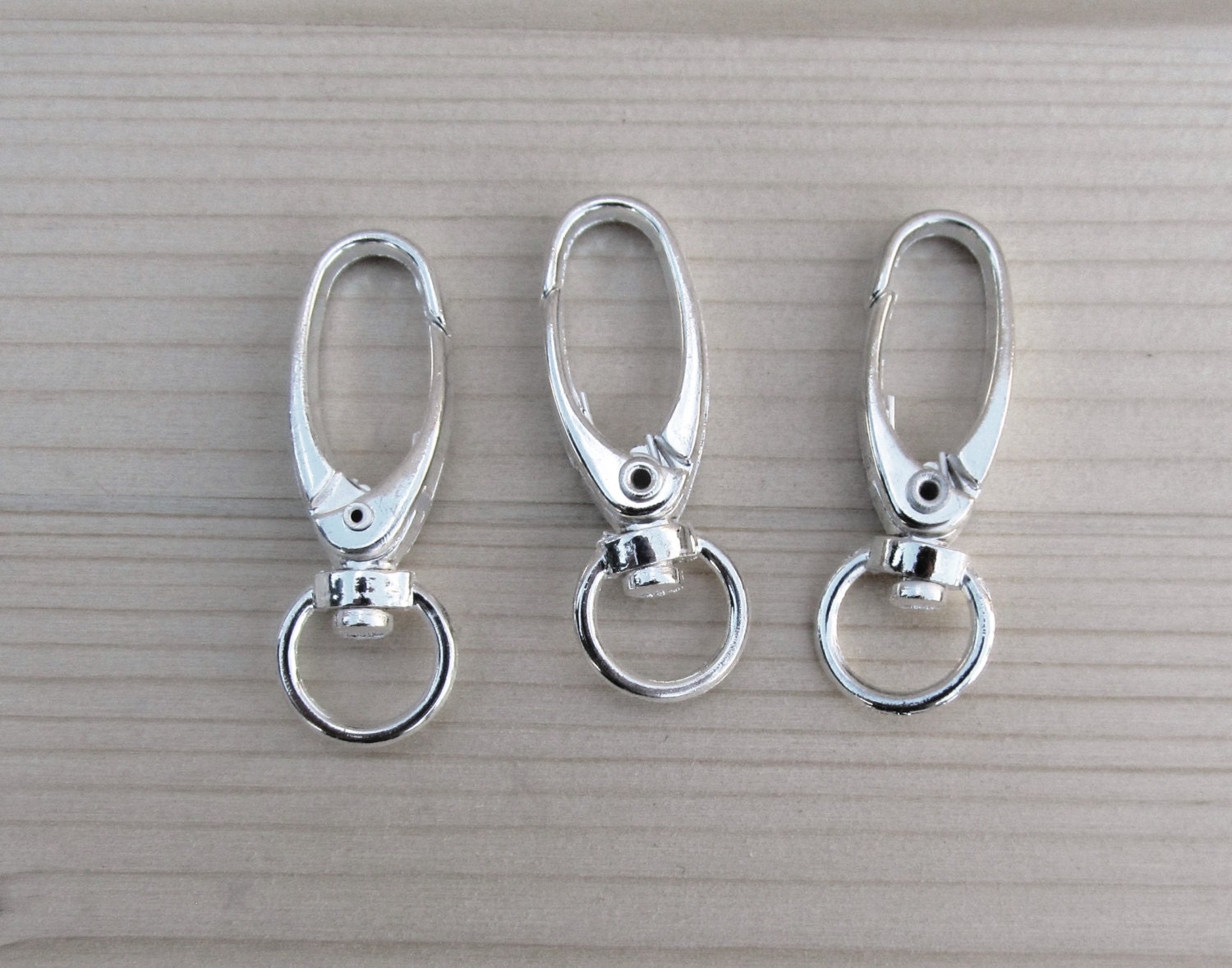 LARGE 20 Pcs. Silver Plated Lobster Swivel Clasps for Key - Etsy