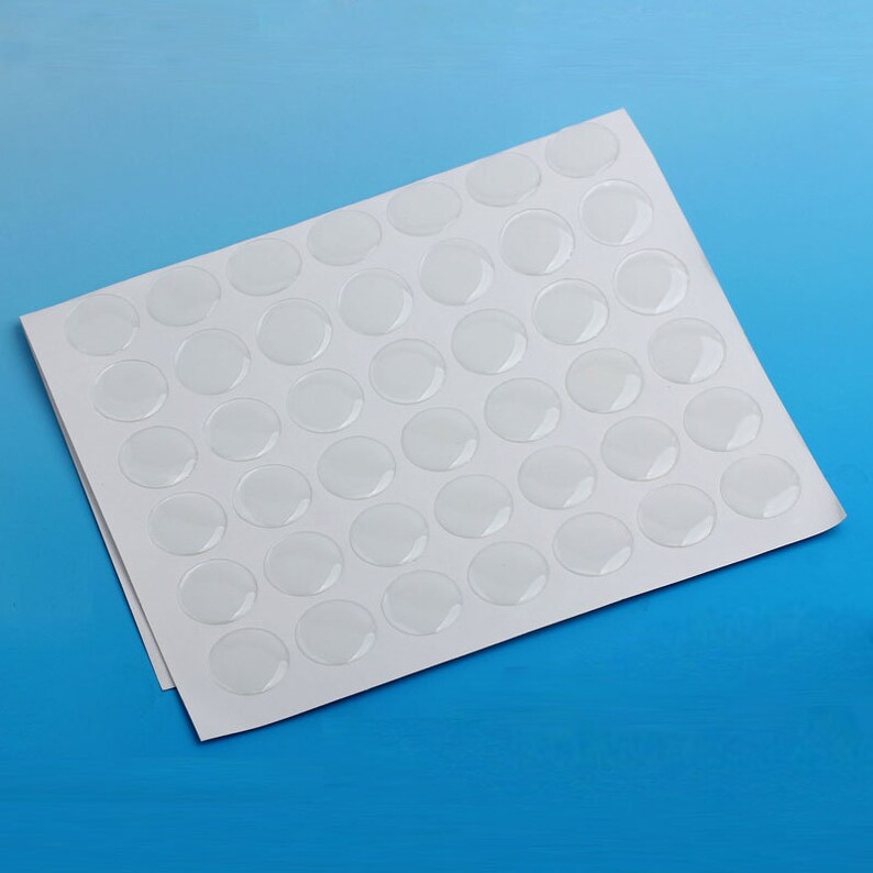 115 Circle Clear Round Epoxy Resin Stickers 16mm 5/8 Etsy