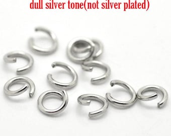 500 pcs Stainless Steel Open Jump Rings 6mm - 17 Gauge - High Quality