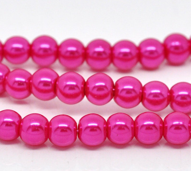 Glass Pearl Faux Round Beads 6mm 32 Inch Strand-Pick Color. Glass Pearl Faux Round Beads 6mm 32 Inch Strand-Pick Color.