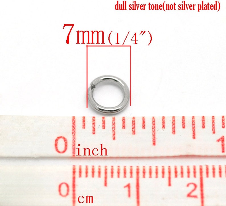 THICK 500 Pcs Stainless Steel Open Jump Rings 7mm 16 Gauge Etsy