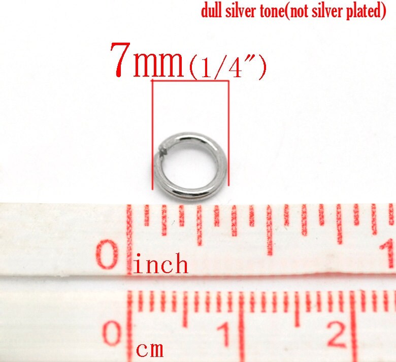 THICK - 500 pcs Stainless Steel Open Jump Rings 7mm - 16 Gauge - High…