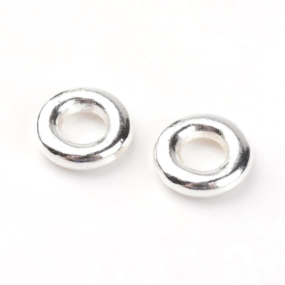 100pcs Silver Plated Jump Rings 8mm - 18 Gauge Brass Base Metal For Jewelry Making - View #4
