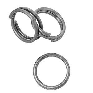 200 pcs Double Rings - Stainless Steel Split Jump Rings - 7mm - Hypoallergenic!