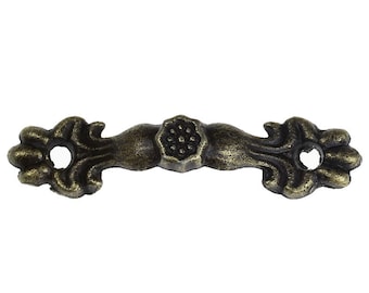 Lot de 30 antiques Bronze Poignée Tiroir Bouton Tirer Levier Hardware - 4.3cm x 1cm - Idéal pour les boîtes à bijoux!