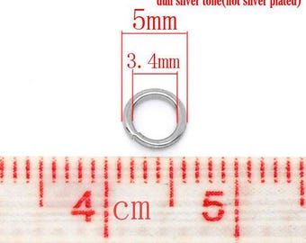 500 pcs 304 Stainless Steel Open Jump Rings 5mm - 20 Gauge (0.8mm Thick) - High Quality - Tarnish Resistant!