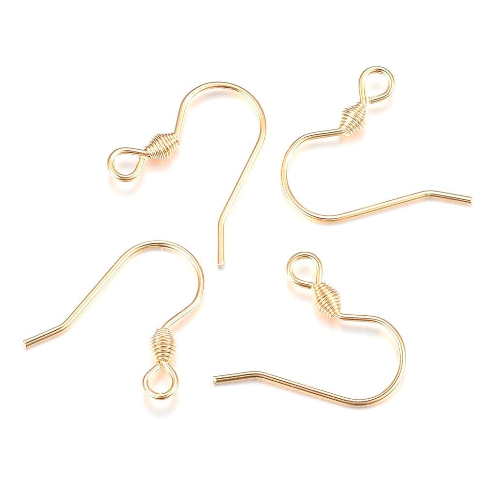 Stainless Steel Earring Hooks Earwires 20 Gauge Simple Design