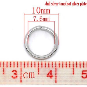 100 pcs 304 Stainless Steel Open Jump Rings 10mm - 16 Gauge - THICK - HEAVY - High Quality