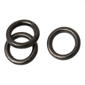 1000 pcs Gunmetal Soldered Closed Jump Rings - 6mm - 18 Gauge (1.2mm Thick)