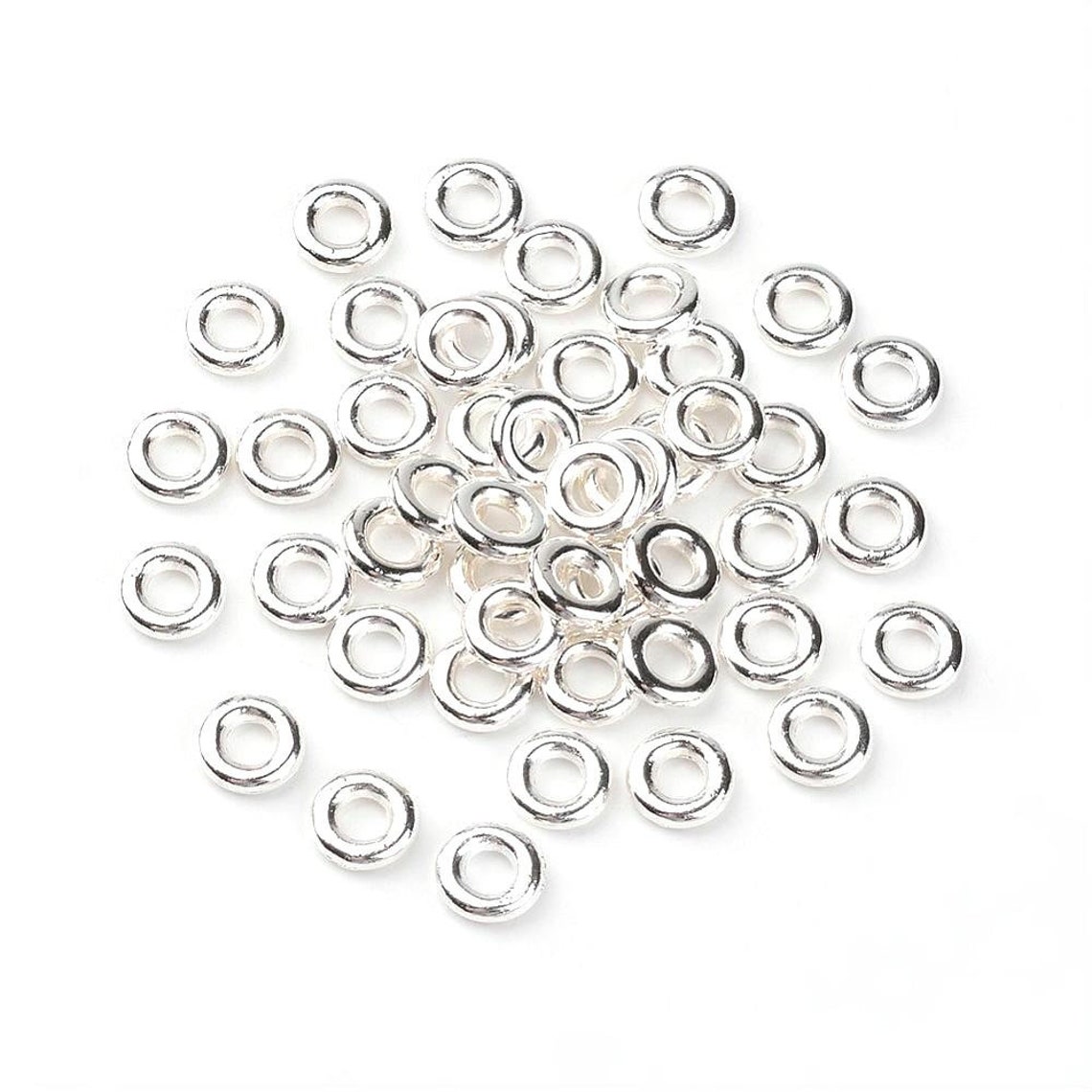 20 Pcs Silver Plated Soldered Closed Jump Rings 8mm 12 Etsy