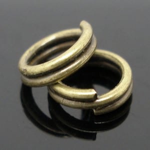100 pcs Bronze Tone Split Open Jump Rings - 5mm - 16 Gauge