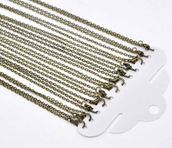 5PCs Hot Heart Lobster Clasp Link Chain Bracelets Bronze Tone 20cm 7 7//8/"