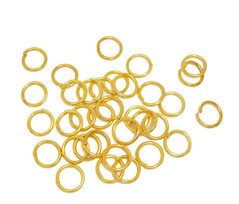 300 Pcs Gold Plated Open Jump Rings 10mm 16 Gauge 1.3mm Etsy