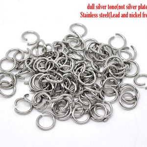 Stainless Steel Cross Rings For Men 100pcs 4mm Gold Stainless Steel Open Jump Rings - Jewelry Making Findings & Connectors Jump Ring Jewelry Findings