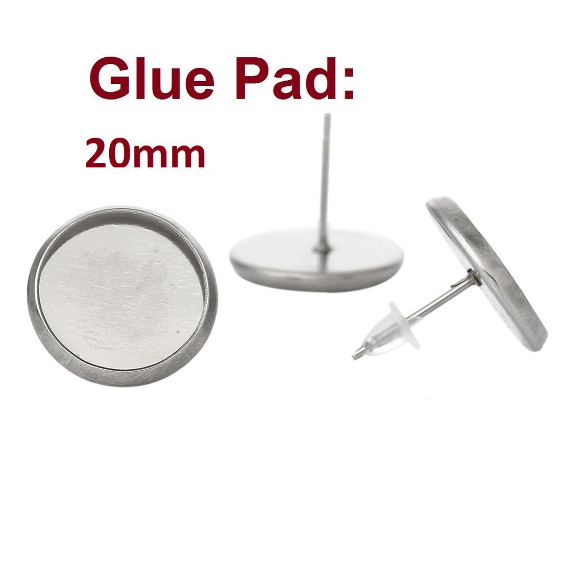 10 Pcs. 304 Stainless Steel Earring Posts Studs Settings Etsy