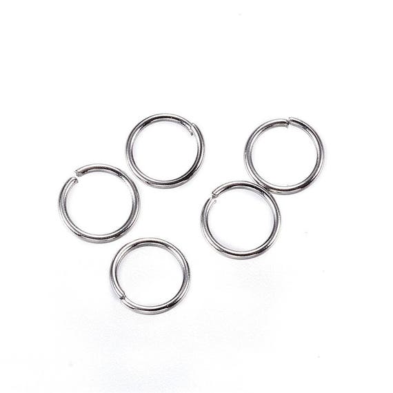 100 Pcs 304 Stainless Steel Open Jump Rings 5mm 18 Gauge | Etsy
