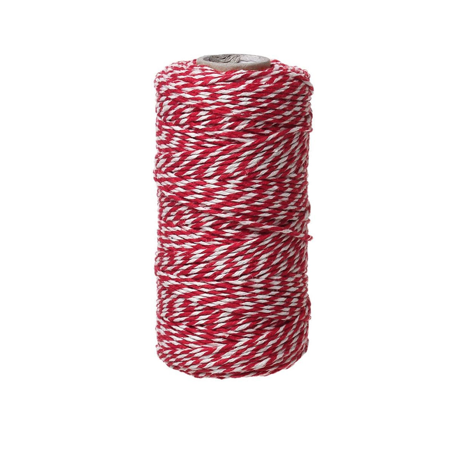 1 Roll - 100yards - 300ft - Red White Striped Sewing Threading Thread ...