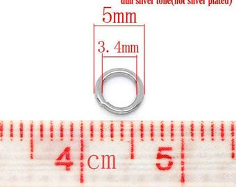100 pcs Stainless Steel Open Jump Rings 5mm - 20 Gauge - High Quality
