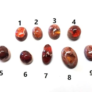 1 pc. Veri cabochon di fuoco messicani - Da usare con le bails e sui piatti! Le dimensioni variano - Set N