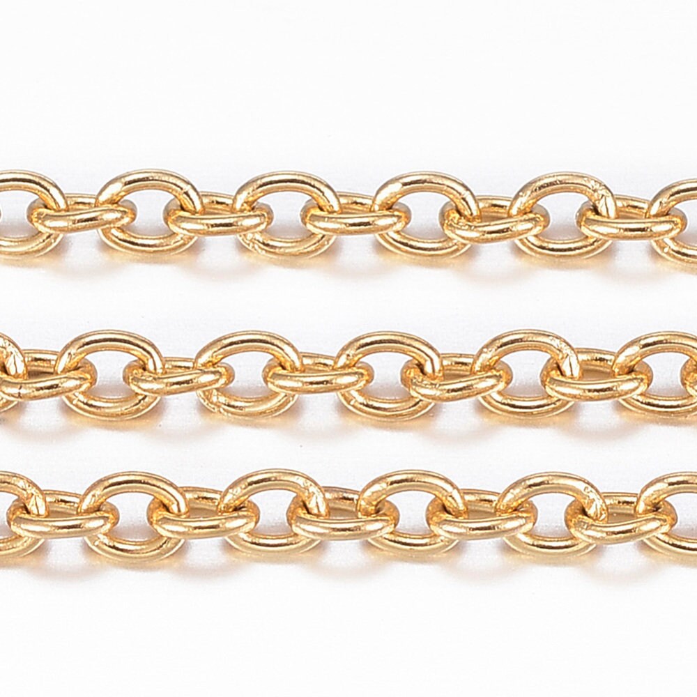 1FT 1.4x1.2mm 14k Gold Filled Chain by Foot, Cut to Size Cable Chain, Tiny  Link Soldered Necklace Chain,14k Gold Filled Chain Supply.1011321 