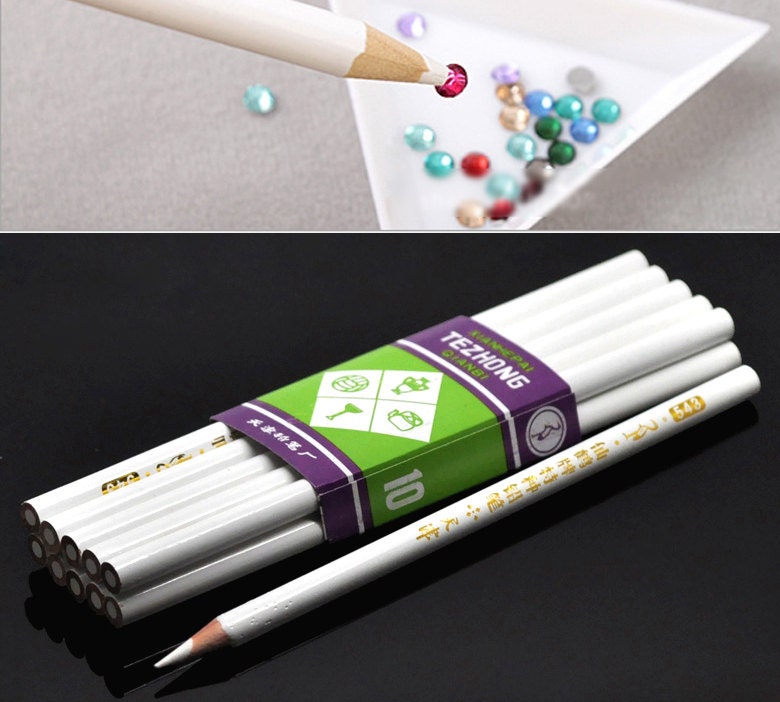 Pen Tool Kit 10 Pieces Wax Rhinestone Pickers Pencil Wax Pencil