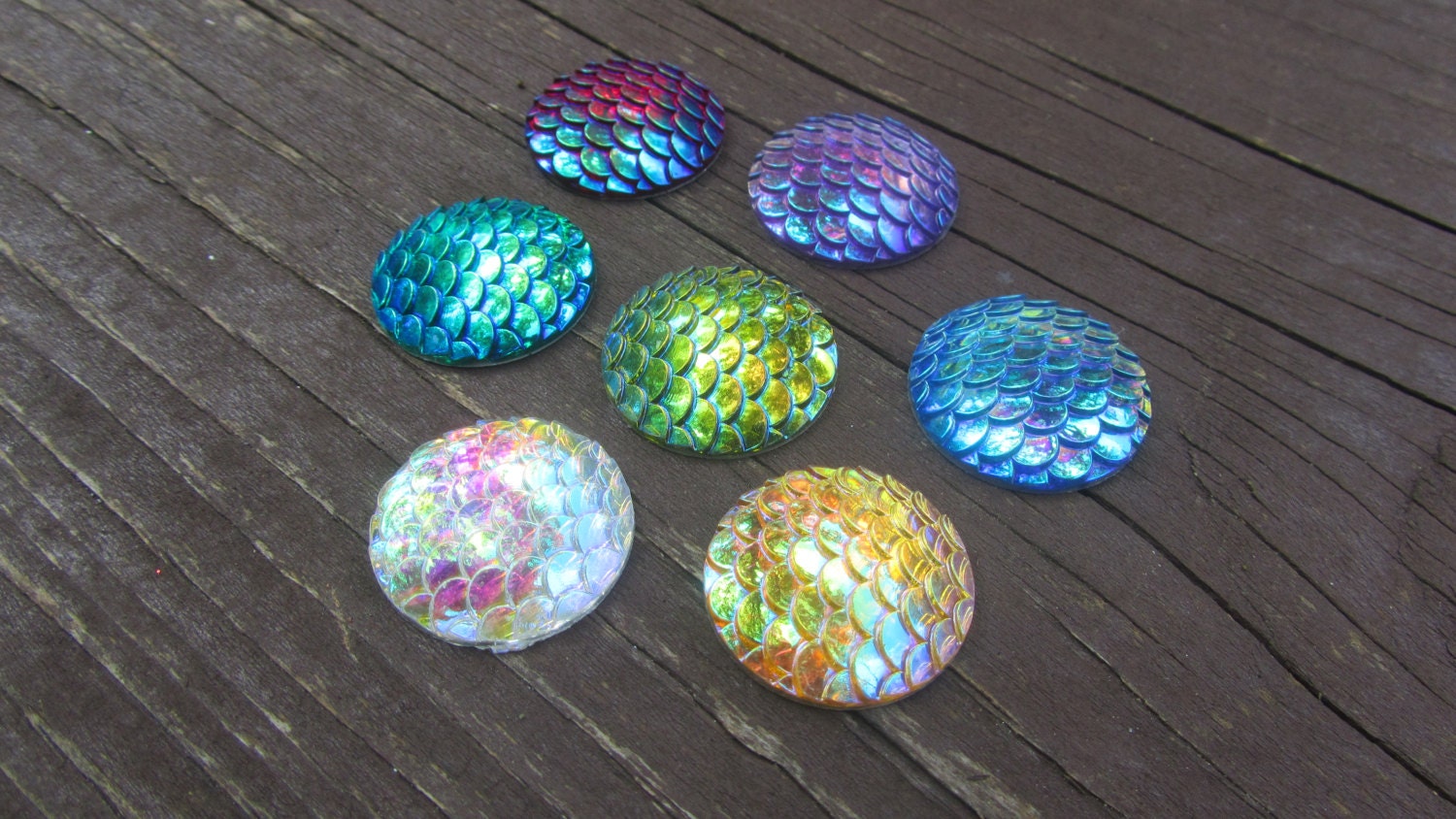 40 Pcs Assortment of Iridescent Mermaid Fish Scales Resin - Etsy