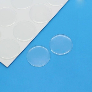 200 Circle Clear Round Epoxy Resin Stickers - 12mm (0.47 in)