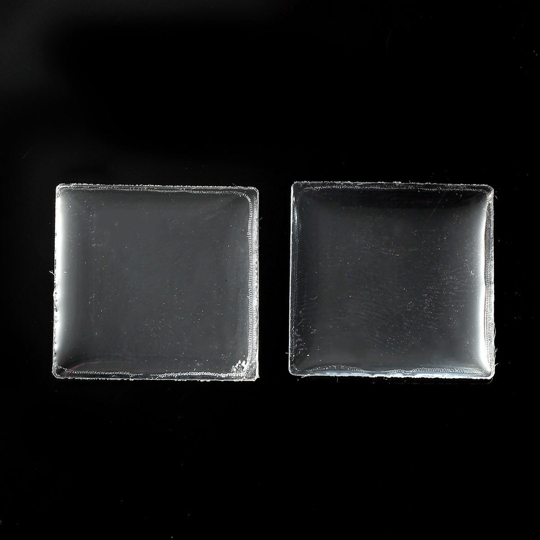 100 Pcs. Square Clear Epoxy Resin Stickers 10mm 0.4 In X - Etsy