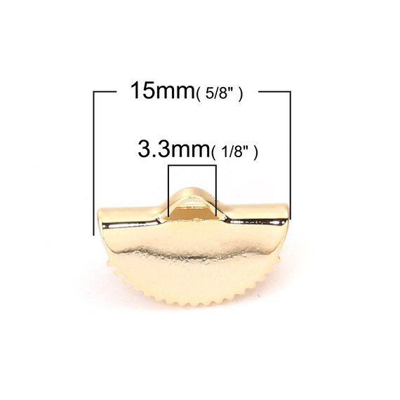 Crimp/Ribbon End - Rounded 10 pc Crimp/Ribbon End - Rounded 10 pc