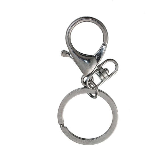 Packet 50 x Platinum Plated Metal Alloy Round Lobster Clasps 6 x 10mm HA02131
