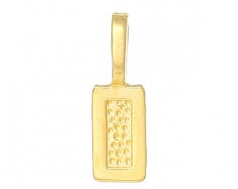 100 pcs. Gold Plated Rectangular Medium Glue On Bails - 21x7mm