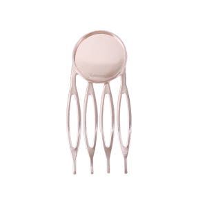 10 pcs. - Rose Gold Plated Hair Combs Clips Cabochons Bezels  - 16mm Glue Pad - Great for DIY projects!