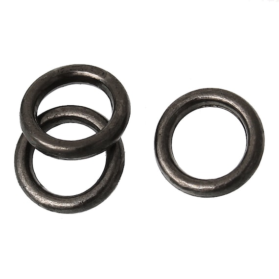 12mm Thick Jump Rings (1.2mm) - Black Plated - The Bead Shop