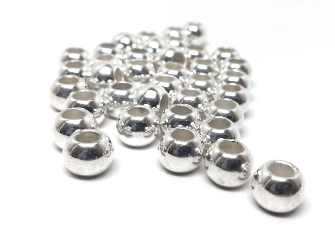 75 Pcs Silver Plated Acrylic Round Gumball Bubble Gum Beads 12mm X 9mm ...