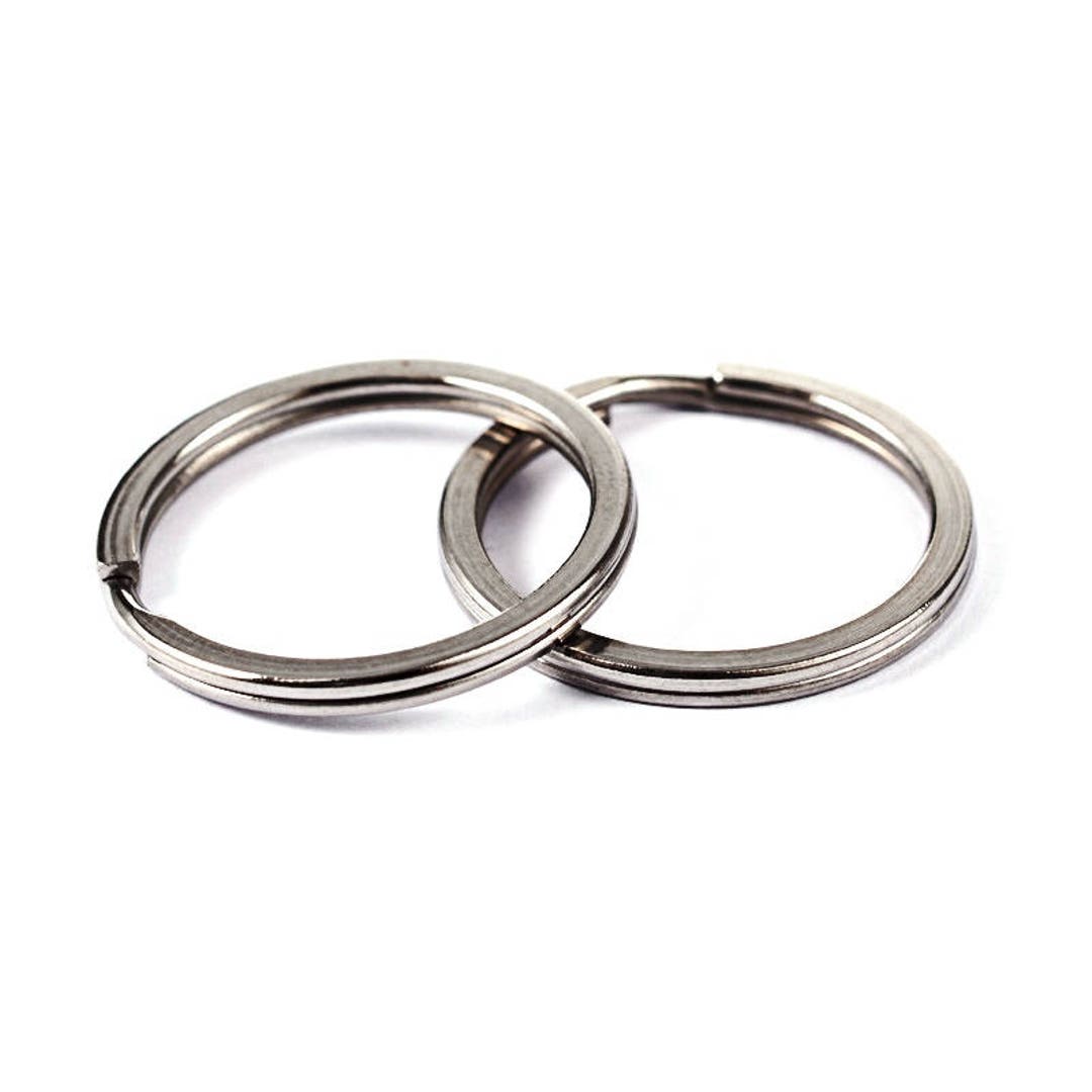 10 Pcs. 304 Stainless Steel Split Rings Key Rings 25mm 1 - Etsy