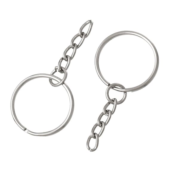 【2plan】24SS★ [LAN ARCHIVE] Crush Chain Keyring 5pcs/10pcs 8 Colors Keychain Ring Connector, Large Lobster