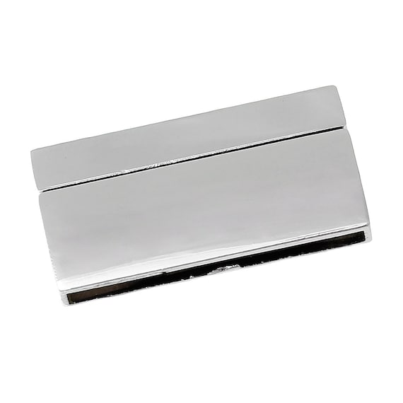 1 set Silver Tone Rectangular Rectangle Magnetic Clasps 37mm | Etsy
