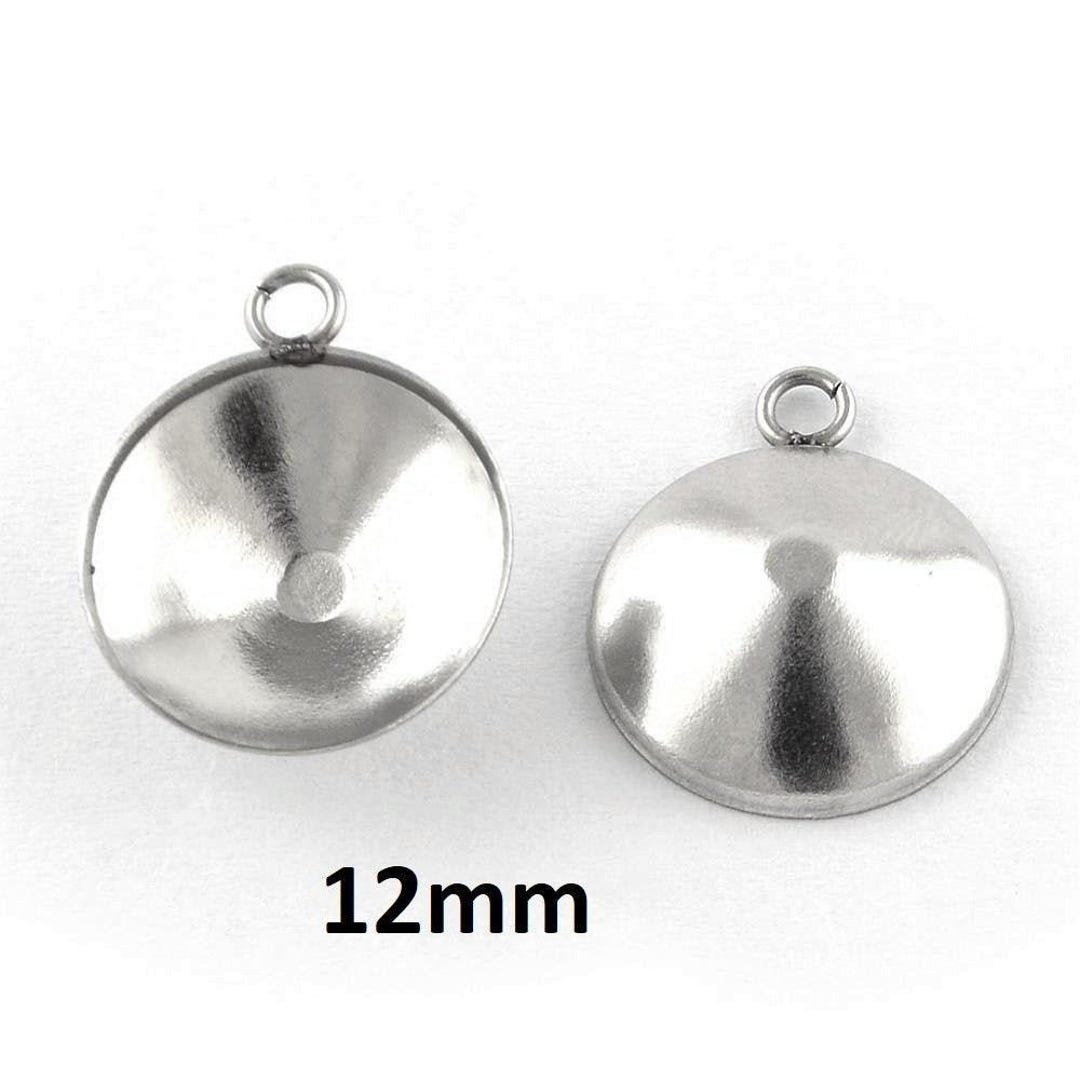 Anello Grezzo Per Resina Basi Anelli Fai Da Te,20pz 12mm Base Per Anello Piatto Regolabile In Acciaio Inossidabile,Anelli Aperti Base Per Anelli Per Creare Ciondoli Accessori Per Gioielli Fai Da Te Forniture - 8