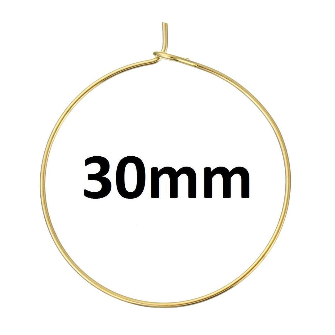 TOAOB 100 Pezzi Chiusure Per Orecchini A Cerchio Anelli In Vetro - Foto 13