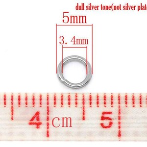 100 pcs Stainless Steel Open Jump Rings 5mm - 20 Gauge - High Quality