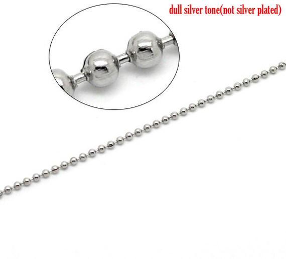 Medium Ball Chain Stainless Steel Necklace – Affordable Earrings :)