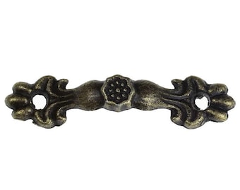 6 Stück Antike Bronze Griff Schublade Knauf Pull Hebel Hardware - 4,3 cm x 1 cm - Ideal für Schmuckschatullen!