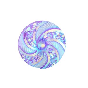 10 cabujones de resina drusa con adornos en tonos morados, lilas y lavanda, 16 mm, diseño de flores metálicas en forma de círculo
